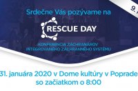 Konference záchranářů IZS SR - 9. ročník RESCUE DAY 2020
