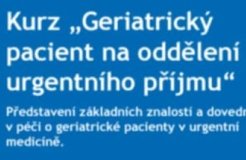Pozvánka na kurzy - Geriatrický pacient na urgentním příjmu